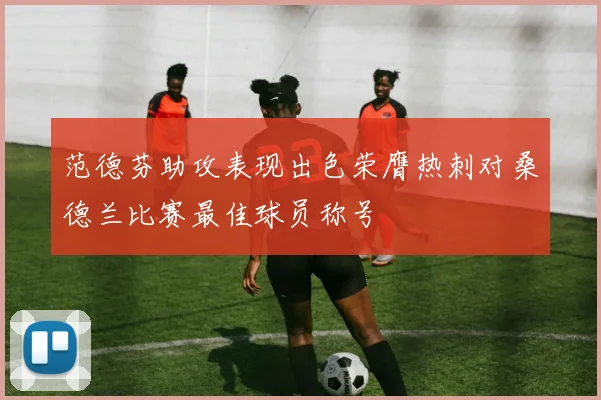 范德芬助攻表现出色荣膺热刺对桑德兰比赛最佳球员称号